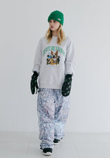 ラッキージャングルクルーネック / BSR2223FWPO068 LUCKY JUNGLE CREWNECK HEATHER GREY