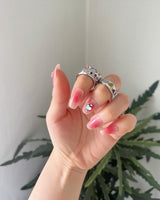 [I-DLE Soyeon] Silver gemstone ring_1