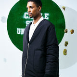 [UNISEX] Reversible Faux Fur Cardigan Coat (Black) (6656666140790)