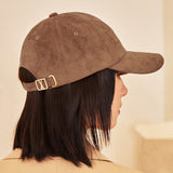 VA Square Suede Ball Cap / Brown