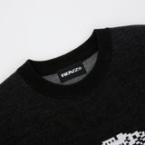 SECRET CLUB KNIT VEST - BLACK (6692512071798)