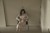 アンバランスニットドレス/UNBALANCED KNIT DRESS_OATMEAL