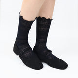 レースミドルソックス / [2 PAIRS 1 SET] LACE MIDDLE SOCKS