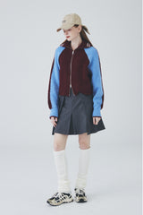 ダブルラップミニプリーツスカート / Double Lap Mini Pleated Skirt [Grey]