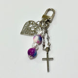 ビンタージパープルキーリング / MADE vintage purple Keyring