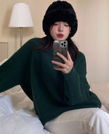 (×)(UNISEX) ベチンウールオーバーニット