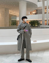 [ASCLO MADE] Linen Check Set Up Slacks (6562351906934)