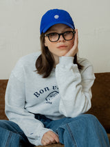 Women Bon Vivant Crop Crewneck_Melange Gray