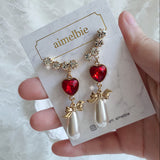 ハートラブウィングピアス / Red Heart Love Wing Piercing