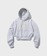 バブルロゴクロップフーディー/Burble Logo Crop Hoodie (Melange)
