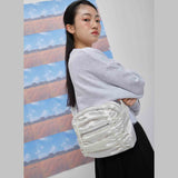 Luna shirring cross baga (ivory) (6684442067062)