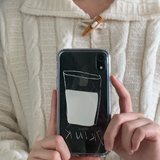 [セット] ドリンクシリーズ：グラスフォンケース + スマホグリップ / [SET] Drink series : glass phonecase + griptok
