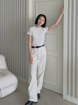 ストレートソフトパンツ / no.1753 Straight Soft Pants (2color)