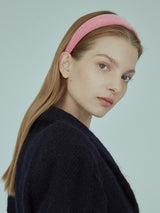 Rose Pink Velvet Headband (6611848527990)