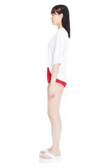 ドッグラッシュオーバーショートスリーブTシャツ/dog rash over short sleeve t-shirts (white)