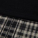 Layered Check Knit Set [BLACK] (6638337884278)