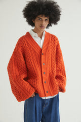 FISHERMAN CARDIGAN ORANGE (6613772828790)