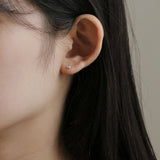 シルバードットピアス / silver dot earring (925 silver+18k gold plating)