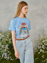 ローズガーデンTシャツ / Rose Garden T-Shirt (Light Blue)