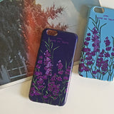 ラベンダーインザムーンライト スマートフォンケース/Lavender In The Moonlight (Galaxy) Matt Hard Case