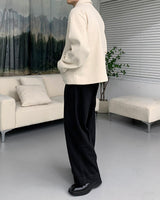 ナッピングピンタックワイドスラックス / CH Napping Pintuck Wide Slacks (2 colors)