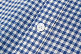 ギンガムチェックシャツS101/Gingham Check shirt S101 Blue