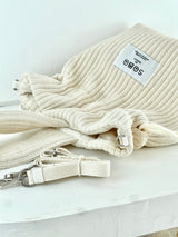 Ribbed fabric New string mini bag