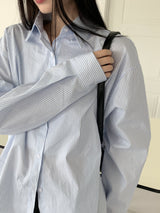 ライポスプリングストライプボキシーシャツ / Lai Po Spring Stripe Boxy Shirt