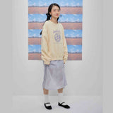 Cheerful logo sweat shirt (light yellow) (6684422930550)