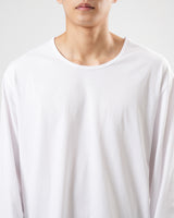 UネックシルケットロングスリーブTシャツ/U neck silket long sleeve 2color
