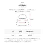 モノグラム ラベルニット パンチング サマーバケットハット