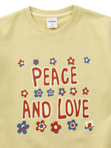 Peace and love Sweat shirts lemon (6594387640438)