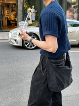 Breen Cable Round Short-Sleeved Knit (5 colors)