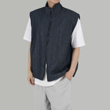 ハイネックデニムベスト / High neck denim vest