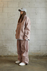 ロゴカラーコットンベーシックジャケット/BSR2223FWJK064 LOGO COLLAR COTTON BASIC JACKET INDYPINK