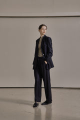 ウールツイルセットアップジャケット/WOOL TWILL SETUP JACKET_NAVY