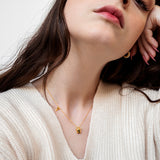 Petit lock & key necklace (6655936036982)