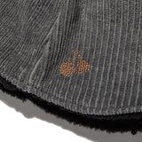 CHERRY REVERSIBLE FUR BUCKET HAT [BLACK]