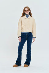 MONO CHERRY PADDING SHIRT [SAND]