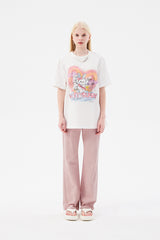 ウィッティバニートムボーイグラフィックTシャツ / (Taeyeon's Pick)WITTY BUNNY TOMBOY GRAPHIC T-SHIRT [WHITE]