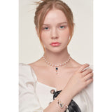 SAPPHIRE HEART NECKLACE (4625860657270)
