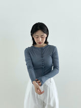 フェイクボタンＴシャツ