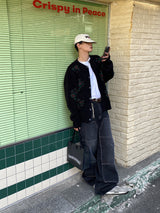 No.0387 フラワーラウンドニットカーディガン