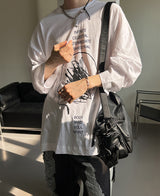 スクラッチスリーブT / Scratch Sleeve Tee (2 color)