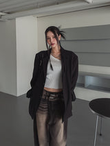 ポーリンミニマルシングルブレザー