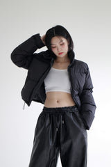 ストリングクロップダウン/String crop padding (3color)