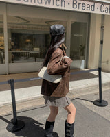 Belted long boots