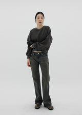 モカブーツカットデニムパンツ / no.3003 Mocha Bootcut Denim Pants