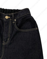 ミックスバンディングワイドデニム / TR2430 Mix Black Banding Wide Denim