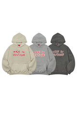 VENTIQUE Pigmate fluff Hoodie 3color